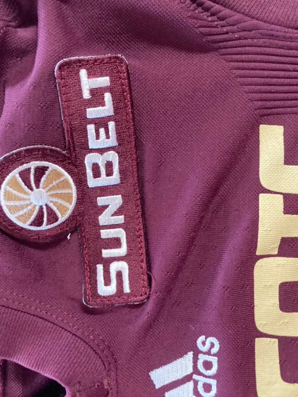 ADDIDAS Jersey Texas State Bobcats Sun Belt Conference #74 maroon size Large men